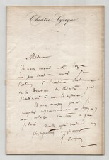 Ernest Reyer - Lettera