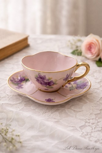 Antique limoges france pink - limoges,