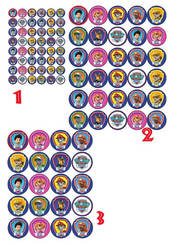 Cialda paw patrol dischetti - paw,