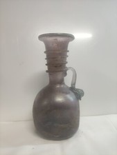 Vaso in vetro anni '50 Wohl Seguso 18 cm ""a scavo"" bottiglia  Murano Vintage 