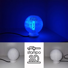 Lampada 3D del Napoli vittoria