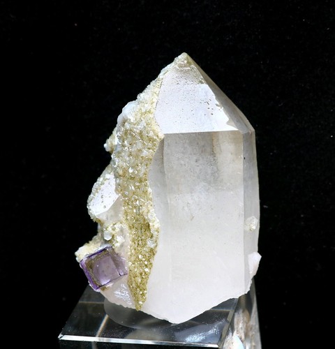Cubo viola naturale fluorite