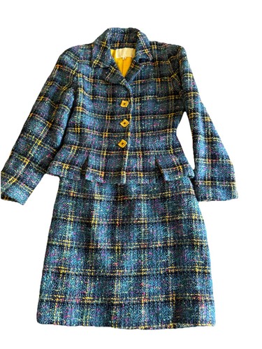 Tuta gonna lana tweed - , vintage