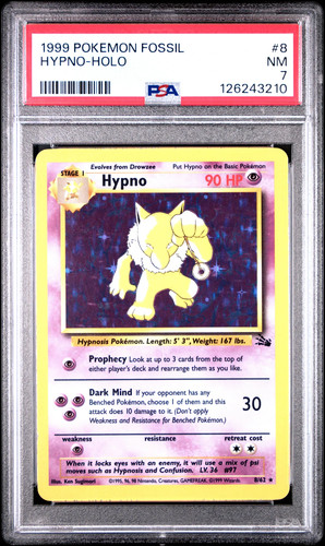 Pokemon 1999 fossil hypno holo - pokemon,