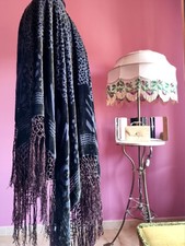 Antique Vintage Eaten Velvet