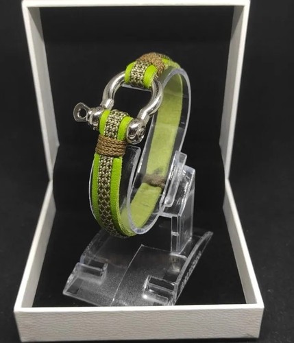 Bracciale paracord cuoio - bracciale, /cuoio