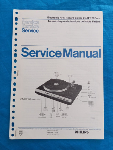 Philips 22af829 hifi record - philips,