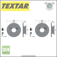 2x Dischi freno Textar PRO Posteriore per FORD TRANSIT TOURNEO #hz