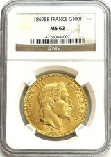 1869 BB ORO FRANCIA 100