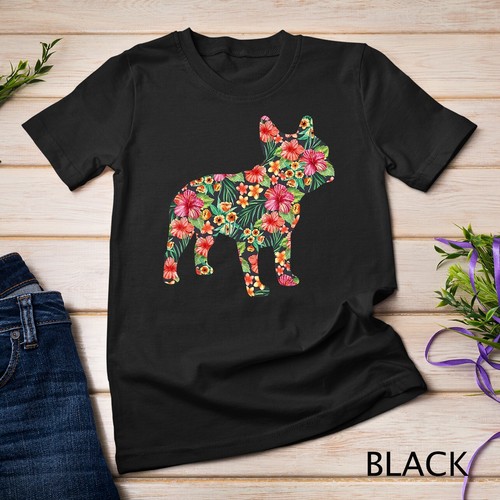 Shirt bulldog francese fiore - t-shirt,