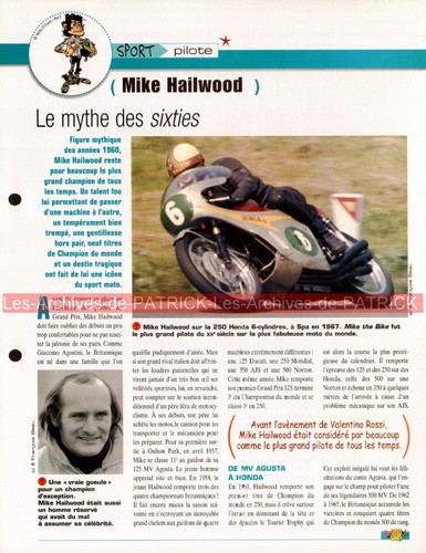 Mike hailwood pilote course - hailwood, :