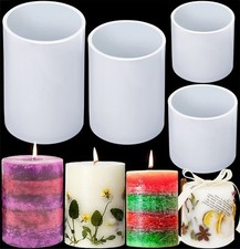 4 Pack Cylinder Candle Molds
