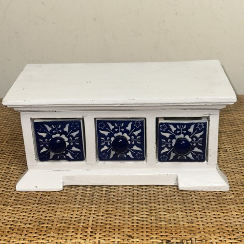 Cassettiera vintage dipinta - , a
