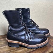 Stivali da lavoro vintage punta acciaio Red Wing - suola Vibram, made in USA, taglia 10