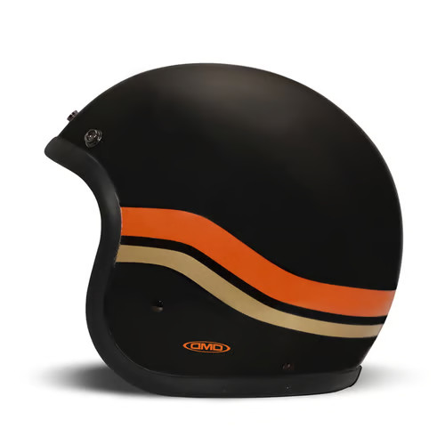Casco dmd retro matt black - matt,