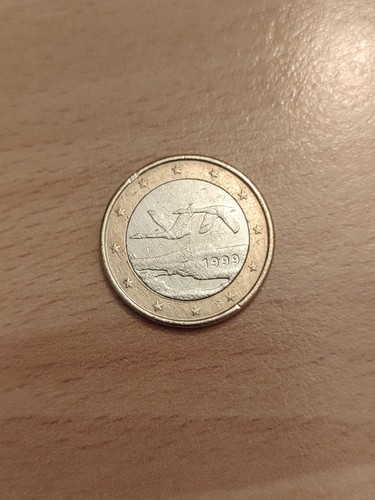 Moneta rara cigni - 1€,