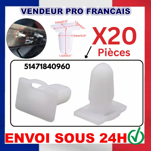 Clips fixation seuil porte - seuil,