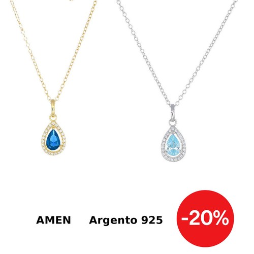 Collana donna argento - argento, 925