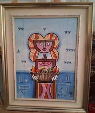 Ibraim Kodra,  olio su tela, 1976