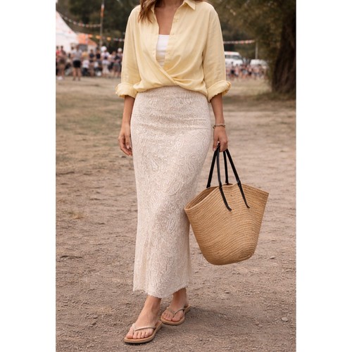 Maxi gonna urban - maxi, pizzo