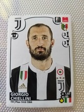 Figurina Serie A 2017-2018 Giorgio Chiellini Numero 287 squadra Juventus