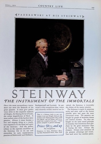 Pubblicità pianoforte