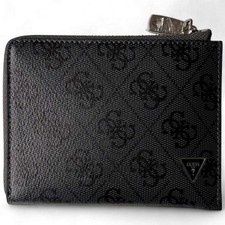 Moda Portafoglio GUESS Uomo Nero - SMMALLLEA26BLA