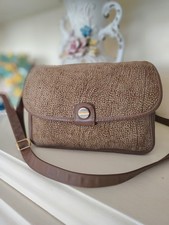 Borbonese borsa donna Vintage in Tapiro E pelle, con tracolla Regolabile 