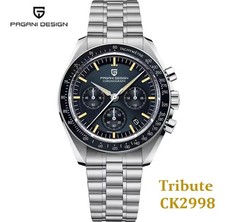 🌕 Pagani Design 1701 Moonwatch CK2998 Crono Uomo Seiko VK63 Sub 100m Orologio 