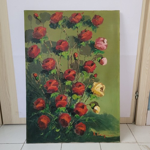 Dipinto olio tela - olio, su