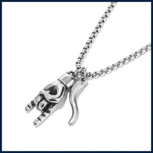 Amuleto nuovo acciaio inox
