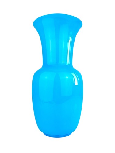 Vaso vetro azzurro - vetro,