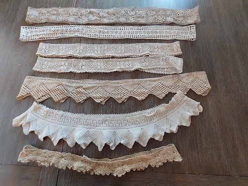 Lotto orli vintage pizzo - in,