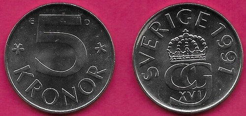 Svezia corone 1991 unc - corone,
