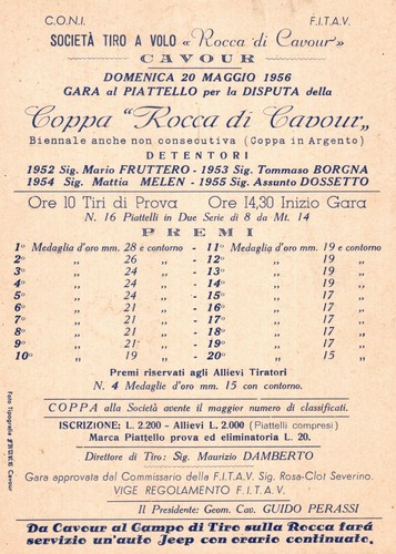 Cavour torino società tiro - torino,