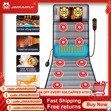 Materasso Massaggio Elettrico Impastare Vibrante Riscaldamento Corpo Collo Schiena Sollievo Dolori