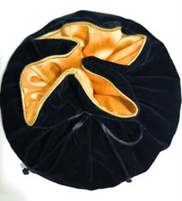 Pochette FENDI nera e gialla, velluto