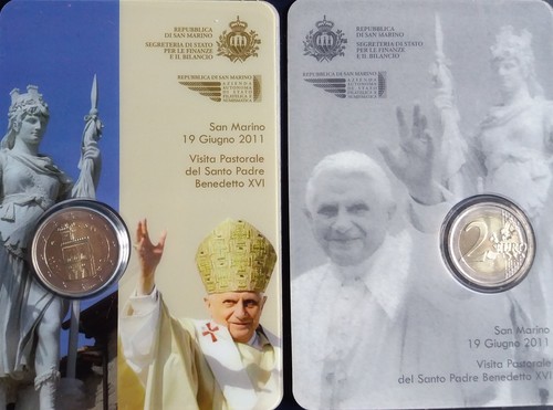 Coin card euro san marino - card,