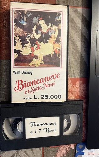 Vhs originale biancaneve i - biancaneve, e