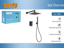 x Set Doccia Incasso Nero