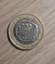 Moneta 1 euro Gufo Grecia 2002