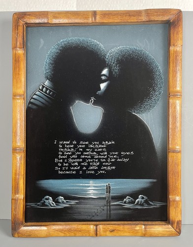 Quadro velluto nero amore