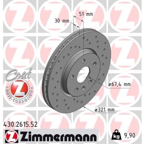 Dischi freno anteriori ø321 - 2,