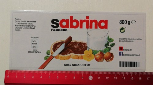 Adesivo sticker nutella - adesivo/sticker:,