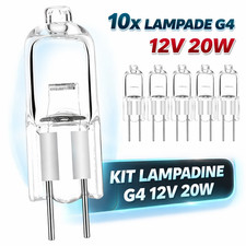 10X LAMPADINE G4 20W 12V LUCE