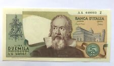 2.000 LIRE GALILEO - FIOR DI STAMPA - Blocco di 10 banconote N consecutivi