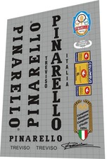 SET ADESIVI TELAIO PINARELLO TREVISO 1984-85 SL NERO