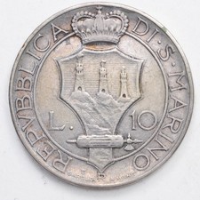 SAN MARINO 10 Lire 1932 -