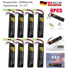 8pcs 2000mAh 11,1V Airsoft