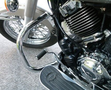 Yamaha XVS650 Drag Star, V-STAR - Barra antiurto protezione motore cromata